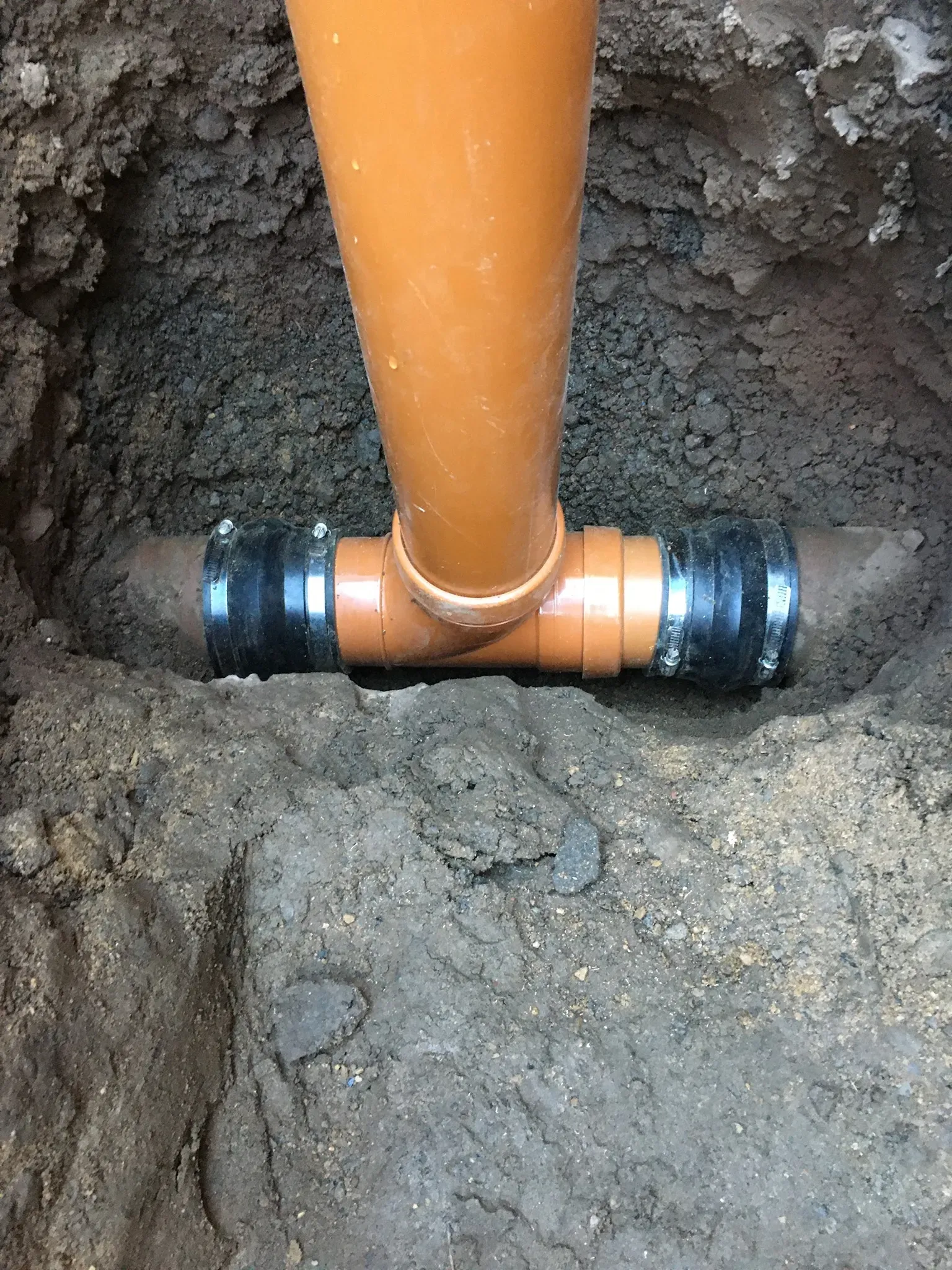 Underground drainage coupling repair
